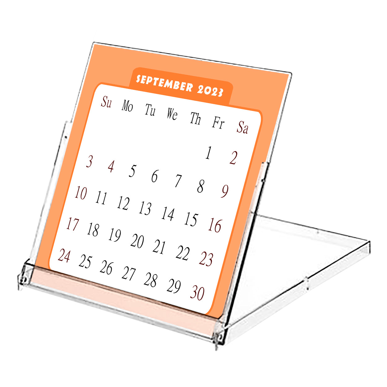 2023 - 2024 CD-Style Desk Calendar 16 Months Calendar / Planner / (Edition #07)