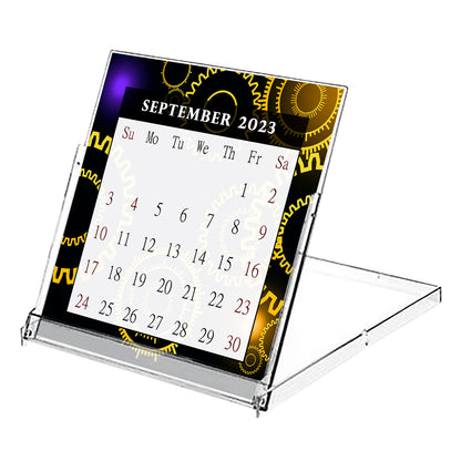 2023 - 2024 CD-Style Desk Calendar 16 Months Calendar / Planner / (Edition #09)