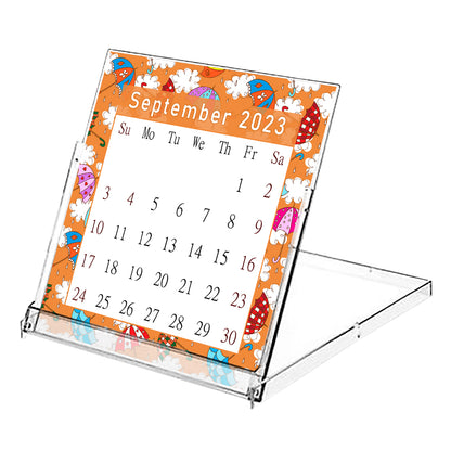 2023 - 2024 CD-Style Desk Calendar 16 Months Calendar / Planner / (Edition #23)