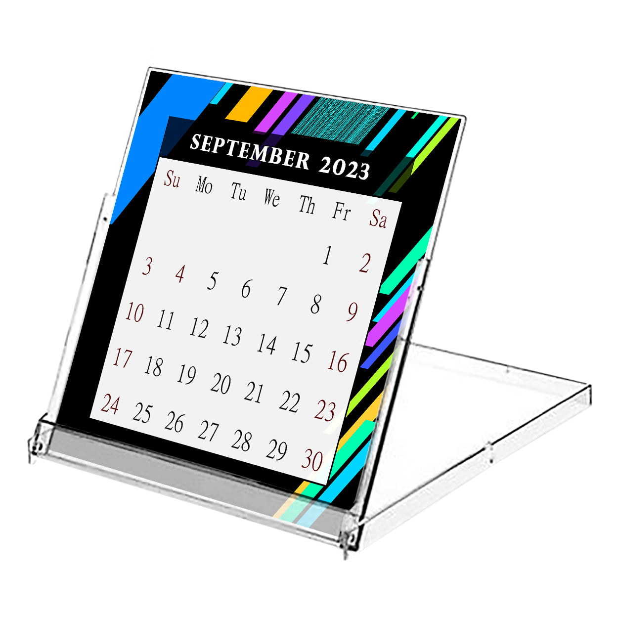 2023 - 2024 CD-Style Desk Calendar 16 Months Calendar / Planner / (Edition #13)