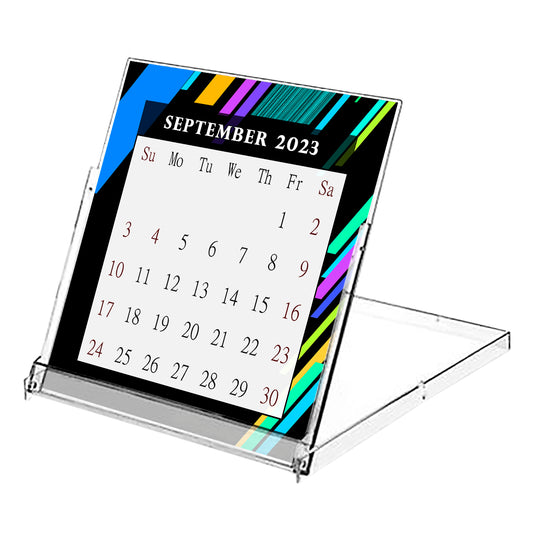 2023 - 2024 CD-Style Desk Calendar 16 Months Calendar / Planner / (Edition #13)