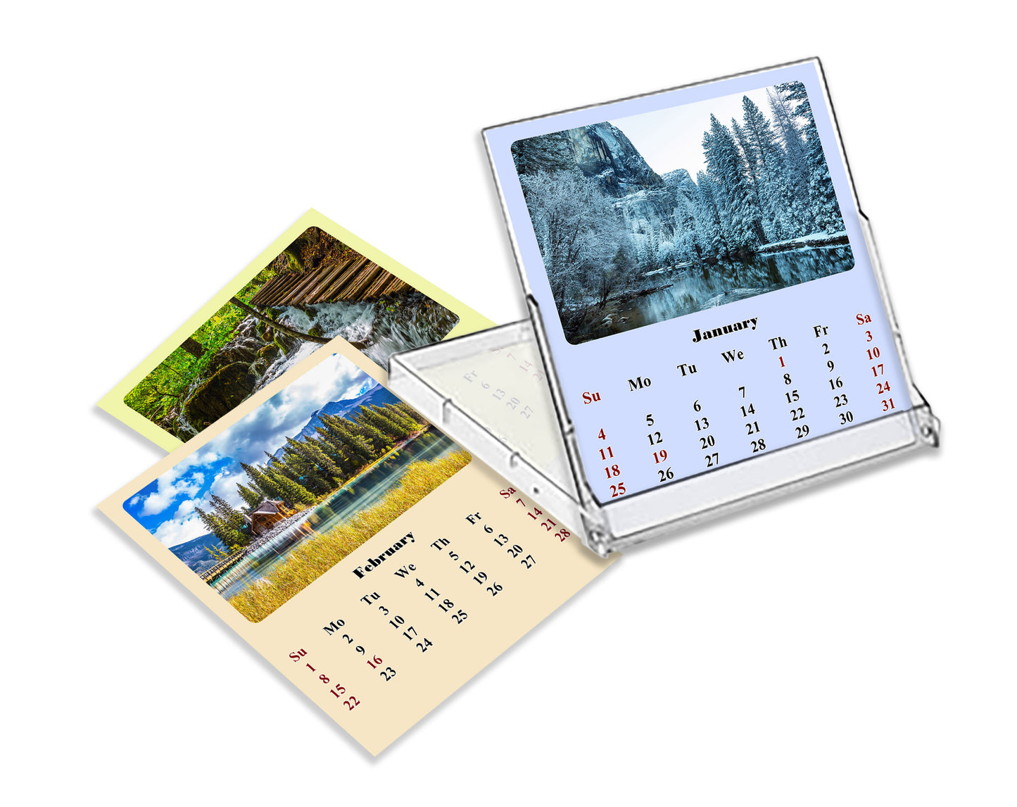 2027 CD-Style Desk Calendar 12 Months Calendar (National Parks)