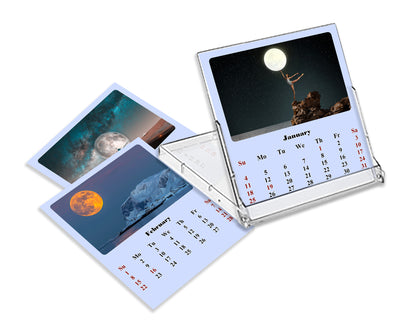 2027 CD-Style Desk Calendar 12 Months Calendar (Lunar)