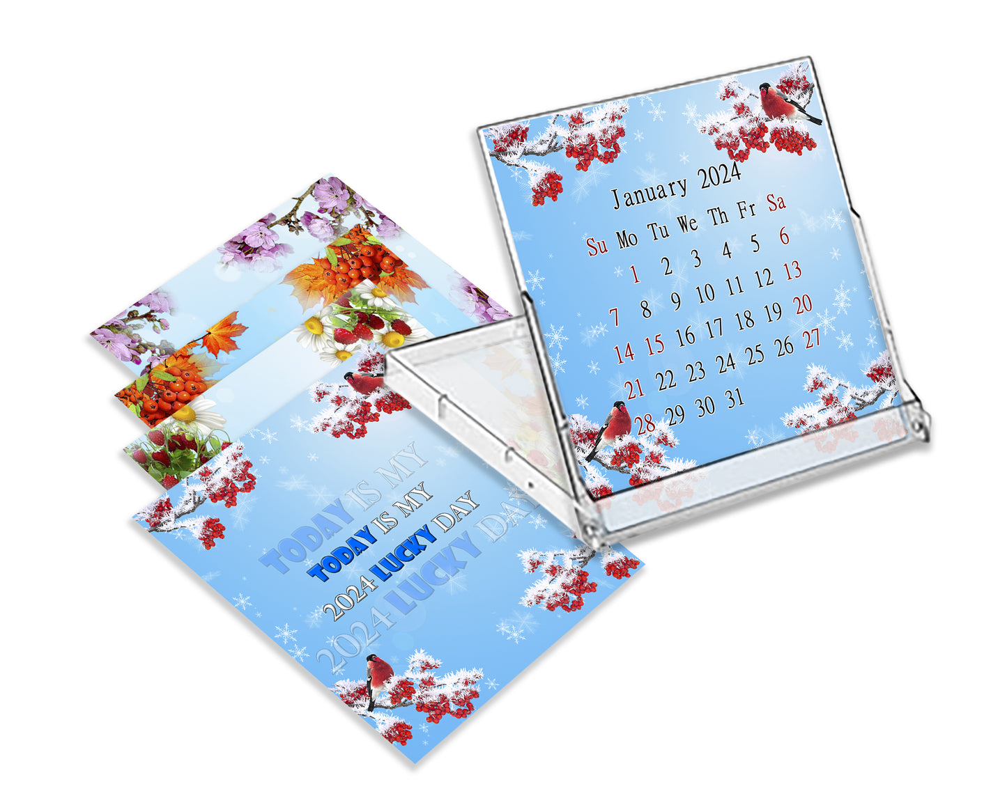 2023 - 2024 CD-Style Desk Calendar 16 Months Calendar / Planner / (Edition #16)