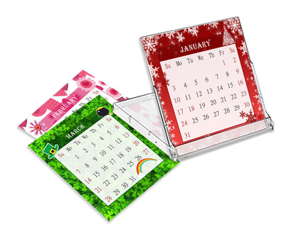 2027 CD-Style Desk Calendar 12 Months Calendar / Planner / Desk Calendar With CD Case Stand, Office Decor, Christmas Gifts (Edition #26)