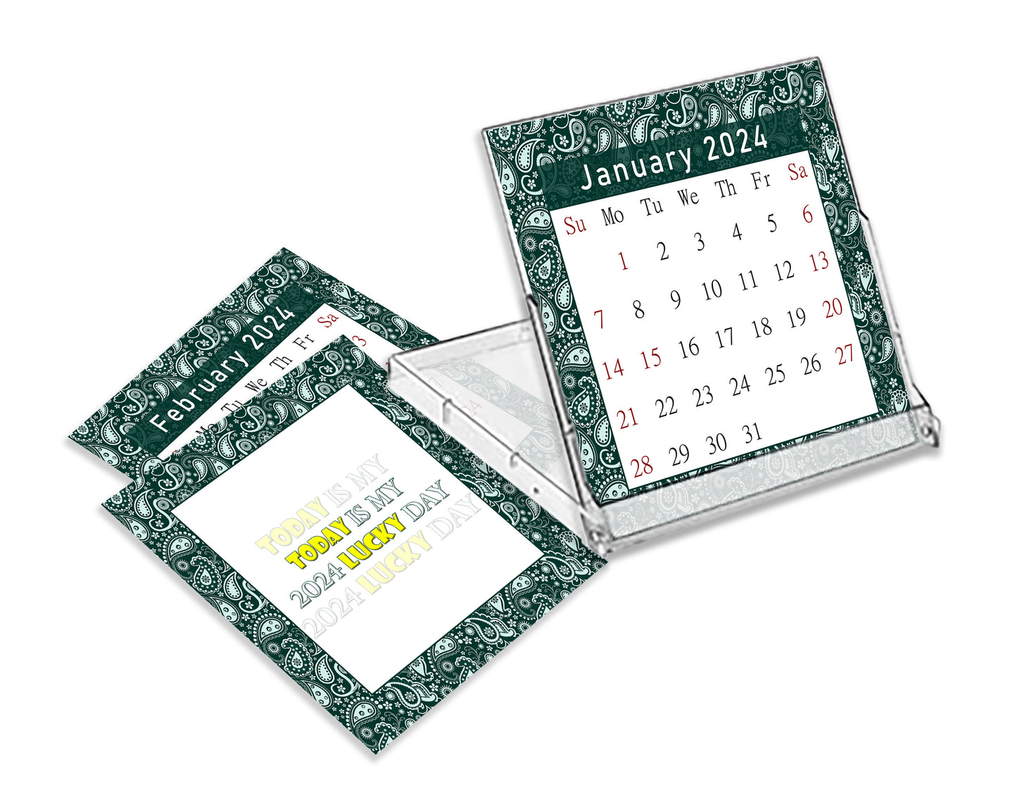 2023 - 2024 CD-Style Desk Calendar 16 Months Calendar / Planner / (Edition #21)