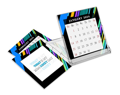 2023 - 2024 CD-Style Desk Calendar 16 Months Calendar / Planner / (Edition #13)