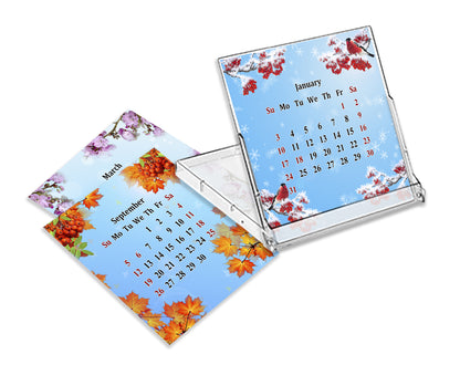 2027 CD-Style Desk Calendar 12 Months Calendar / Planner / Desk Calendar With CD Case Stand, Office Decor, Christmas Gifts (Edition #16)
