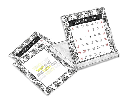 2025 CD-Style Desk Calendar 12 Months Calendar / Planner / Desk Calendar With CD Case Stand, Office Decor, Christmas Gifts (Edition #08)