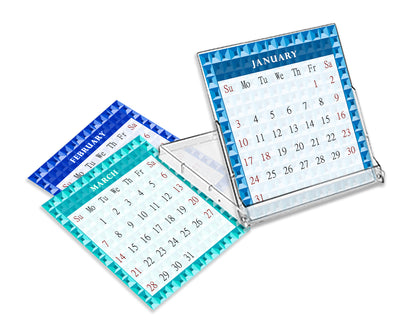 2027 CD-Style Desk Calendar 12 Months Calendar / Planner / Desk Calendar With CD Case Stand, Office Decor, Christmas Gifts (Edition #03)