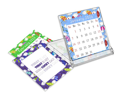 2023 - 2024 CD-Style Desk Calendar 16 Months Calendar / Planner / (Edition #23)