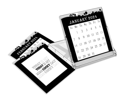 2023 - 2024 CD-Style Desk Calendar 16 Months Calendar / Planner / (Edition #15)