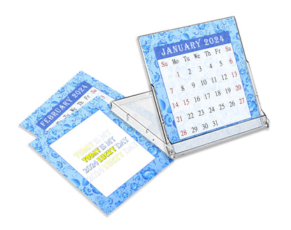 2023 - 2024 CD-Style Desk Calendar 16 Months Calendar / Planner / (Edition #19)