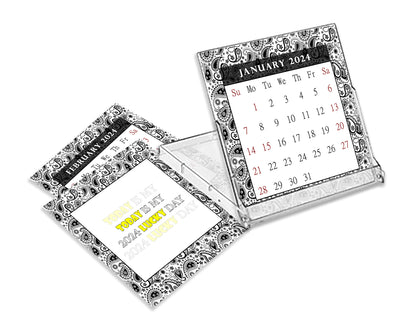 2023 - 2024 CD-Style Desk Calendar 16 Months Calendar / Planner / (Edition #11)