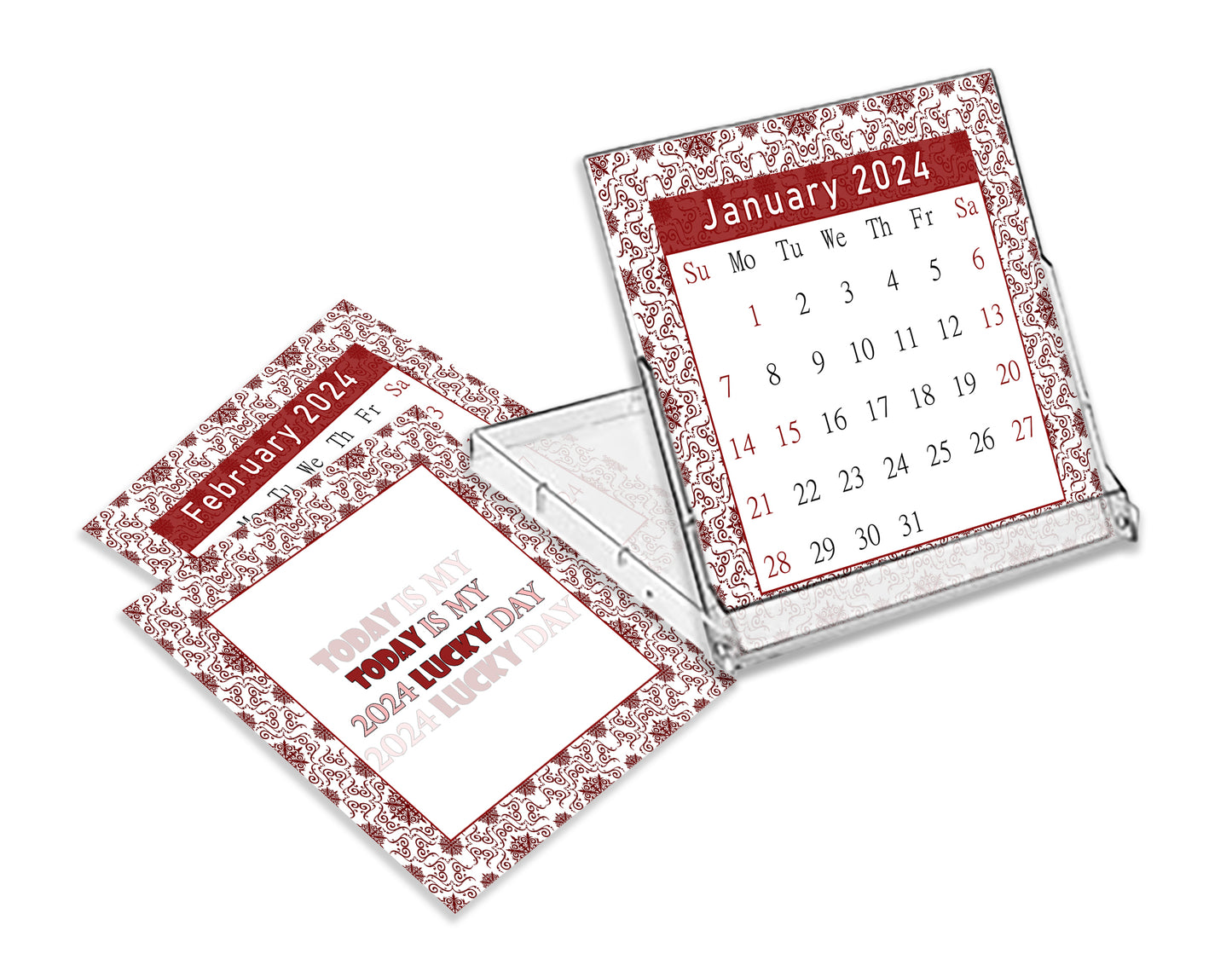 2023 - 2024 CD-Style Desk Calendar 16 Months Calendar / Planner / (Edition #14)