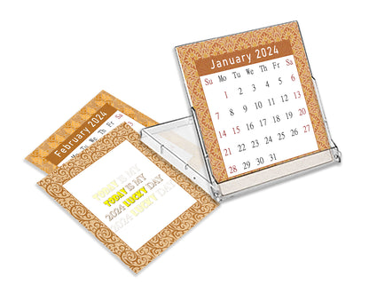 2023 - 2024 CD-Style Desk Calendar 16 Months Calendar / Planner / (Edition #22)