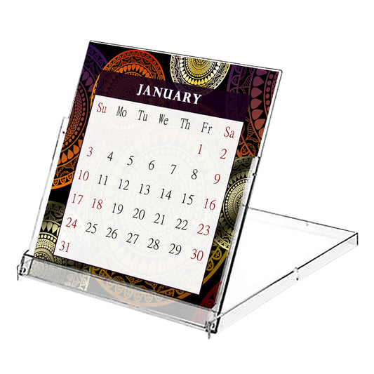 2027 CD-Style Desk Calendar 12 Months Calendar / Planner / Desk Calendar With CD Case Stand, Office Decor, Christmas Gifts (Edition #12)