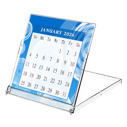 2026 CD-Style Desk Calendar 12 Months Calendar / Planner / Desk Calendar With CD Case Stand, Office Decor, Christmas Gifts (Edition #02)