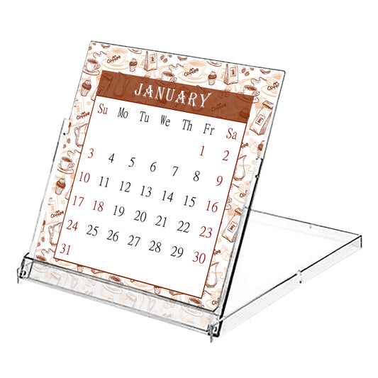 2027 CD-Style Desk Calendar 12 Months Calendar / Planner / Desk Calendar With CD Case Stand, Office Decor, Christmas Gifts (Edition #24)