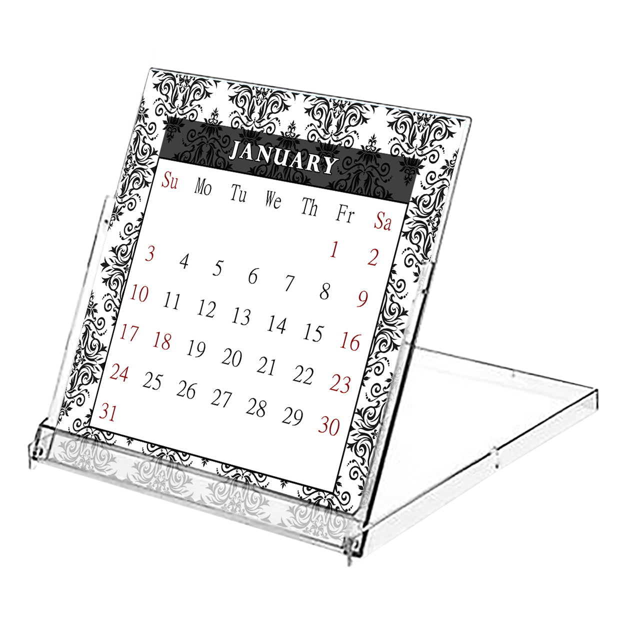 2027 CD-Style Desk Calendar 12 Months Calendar / Planner / Desk Calendar With CD Case Stand, Office Decor, Christmas Gifts (Edition #08)