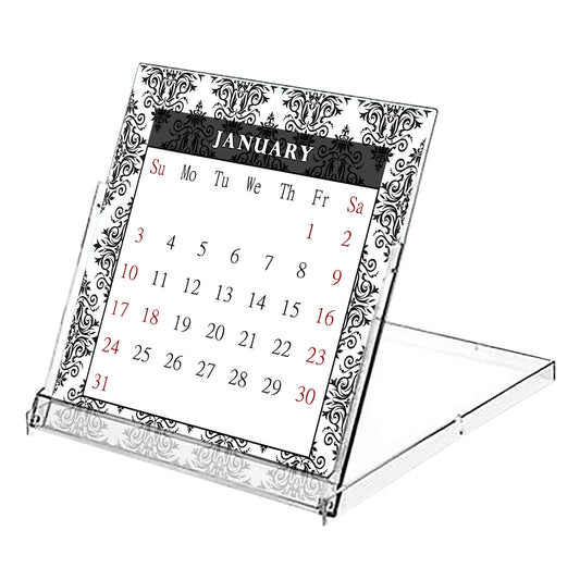 2027 CD-Style Desk Calendar 12 Months Calendar / Planner / Desk Calendar With CD Case Stand, Office Decor, Christmas Gifts (Edition #08)
