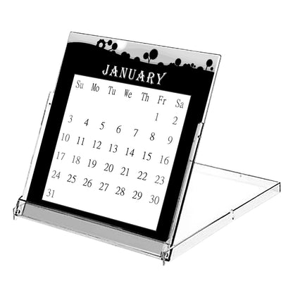 2027 CD-Style Desk Calendar 12 Months Calendar / Planner / Desk Calendar With CD Case Stand, Office Decor, Christmas Gifts (Edition #15)