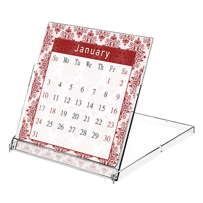 2027 CD-Style Desk Calendar 12 Months Calendar / Planner / Desk Calendar With CD Case Stand, Office Decor, Christmas Gifts (Edition #05)
