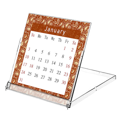 2027 CD-Style Desk Calendar 12 Months Calendar / Planner / Desk Calendar With CD Case Stand, Office Decor, Christmas Gifts (Edition #20)