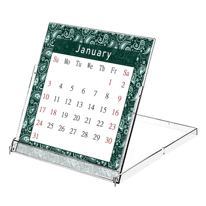 2027 CD-Style Desk Calendar 12 Months Calendar / Planner / Desk Calendar With CD Case Stand, Office Decor, Christmas Gifts (Edition #21)