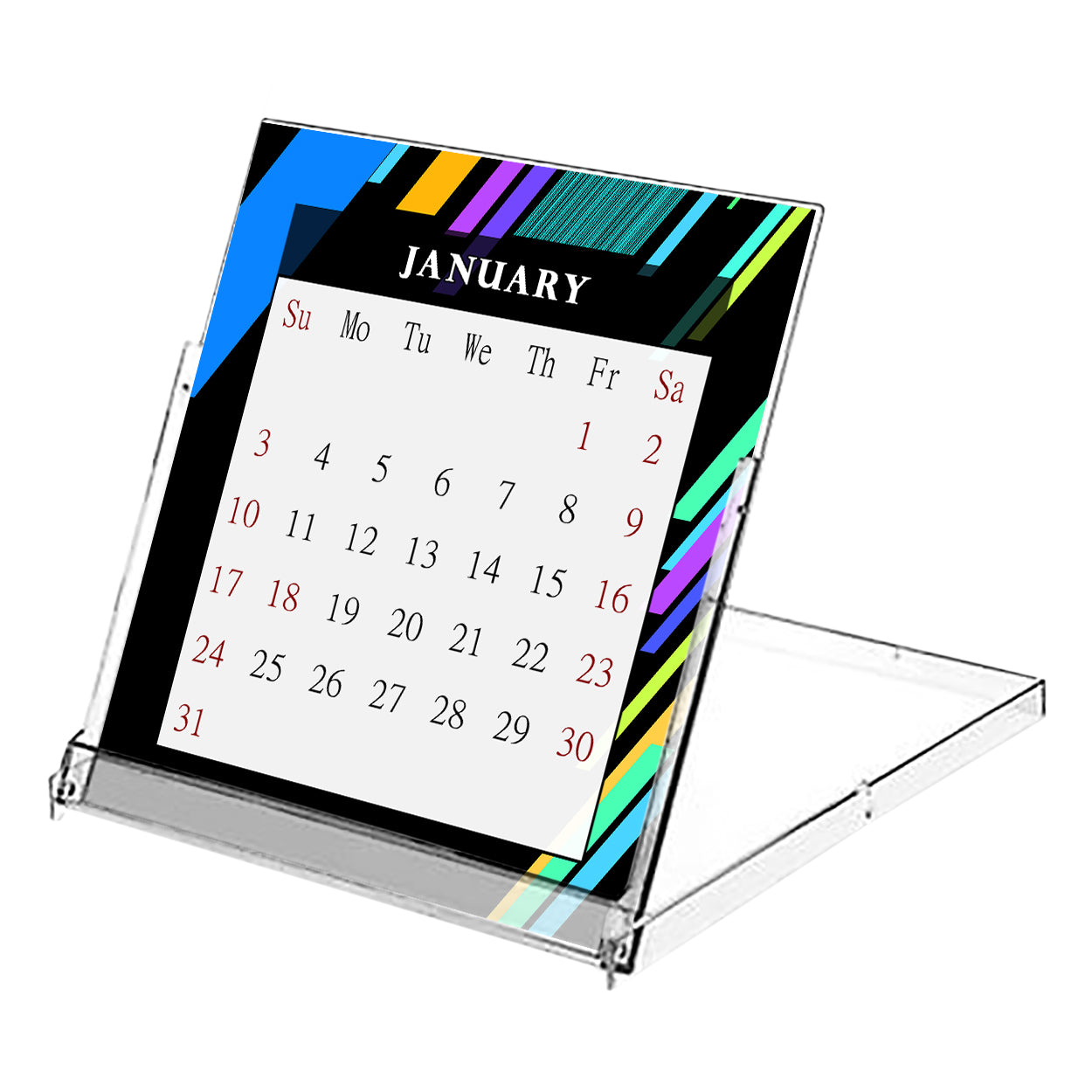 2027 CD-Style Desk Calendar 12 Months Calendar / Planner / Desk Calendar With CD Case Stand, Office Decor, Christmas Gifts (Edition #13)