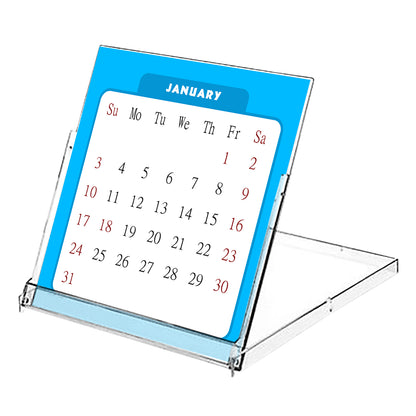 2027 CD-Style Desk Calendar 12 Months Calendar / Planner / Desk Calendar With CD Case Stand, Office Decor, Christmas Gifts (Edition #07)