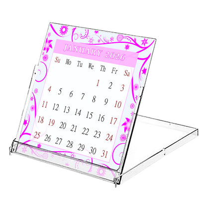 2026 CD-Style Desk Calendar 12 Months Calendar / Planner / Desk Calendar With CD Case Stand, Office Decor, Christmas Gifts (Edition #10)