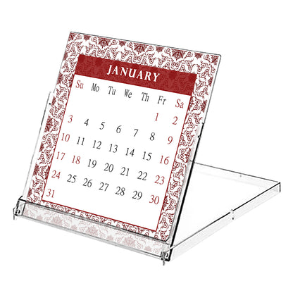 2027 CD-Style Desk Calendar 12 Months Calendar / Planner / Desk Calendar With CD Case Stand, Office Decor, Christmas Gifts (Edition #14)