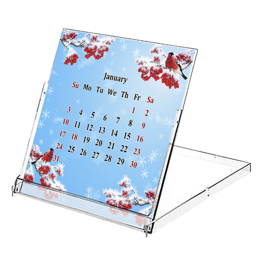 2027 CD-Style Desk Calendar 12 Months Calendar / Planner / Desk Calendar With CD Case Stand, Office Decor, Christmas Gifts (Edition #16)