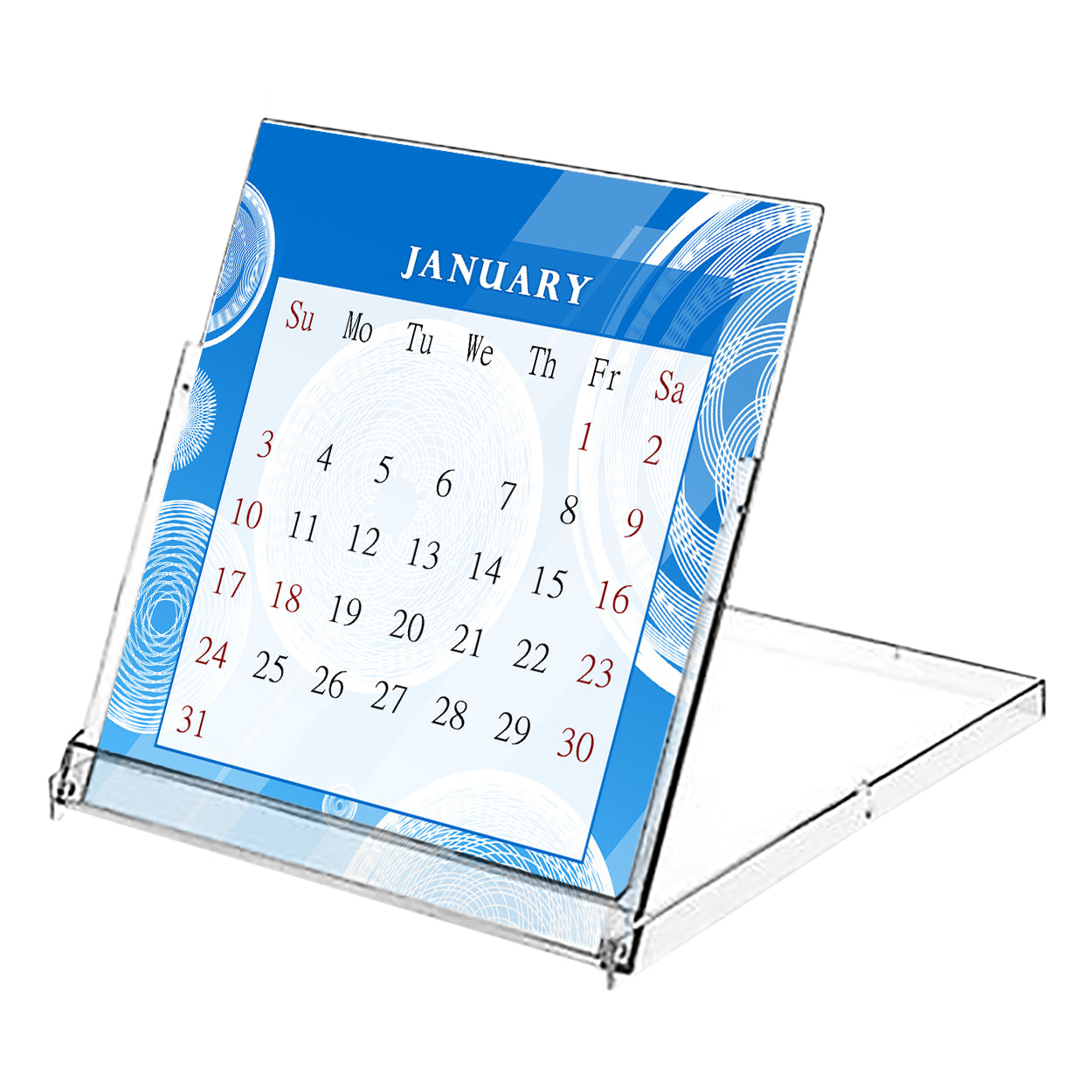 2027 CD-Style Desk Calendar 12 Months Calendar / Planner / Desk Calendar With CD Case Stand, Office Decor, Christmas Gifts (Edition #02)