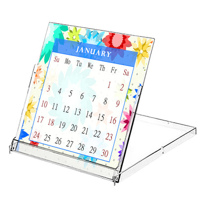 2027 CD-Style Desk Calendar 12 Months Calendar / Planner / Desk Calendar With CD Case Stand, Office Decor, Christmas Gifts (Edition #01)