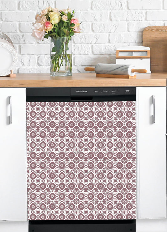 Dishwasher Magnet Cover - Reusable Magnetic Tiles Decal - Pack of 4 Tiles - V065