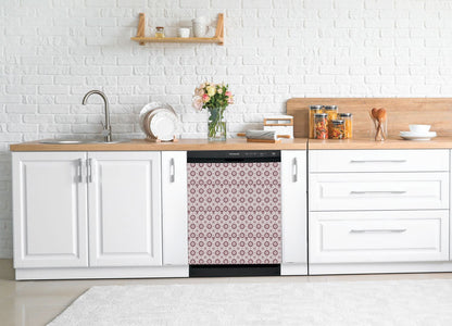 Dishwasher Magnet Cover - Reusable Magnetic Tiles Decal - Pack of 4 Tiles - V065