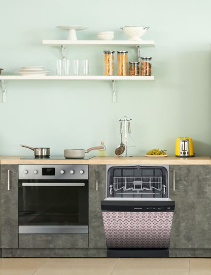 Dishwasher Magnet Cover - Reusable Magnetic Tiles Decal - Pack of 4 Tiles - V065