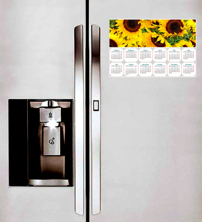 2026 Magnetic Calendar - Calendar Magnets - Today is my Lucky Day - (Fade, Tear, and Water Resistant) - Sunflowers