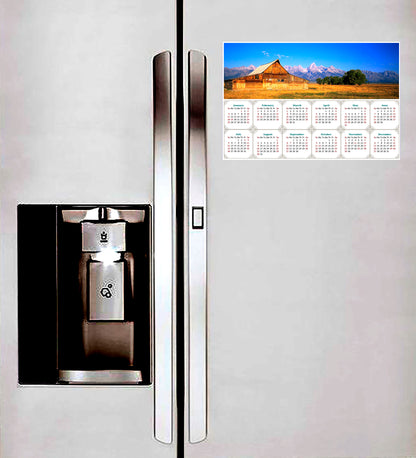 2026 Magnetic Calendar - Calendar Magnets - Today is My Lucky Day (Grand Tetons and Old Barn)