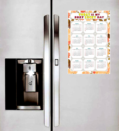 2027 Peel & Stick Calendar - Today is my Lucky Day Removable - 022