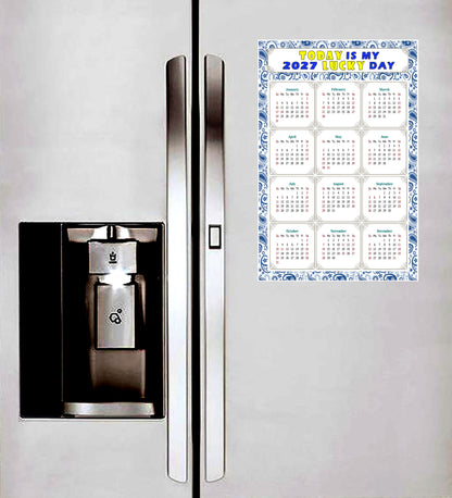 2027 Peel & Stick Calendar - Today is my Lucky Day Removable - 044