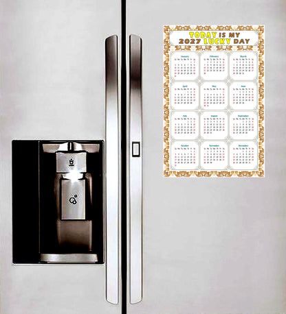2027 Peel & Stick Calendar - Today is my Lucky Day Removable - 042