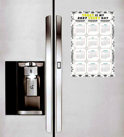 2027 Peel & Stick Calendar - Today is my Lucky Day Removable - 039