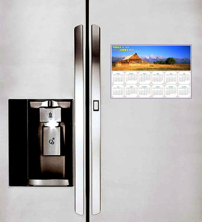 2027 Peel & Stick Calendar - Today is my Lucky Day - Removable - Grand Teton (9"x 6")