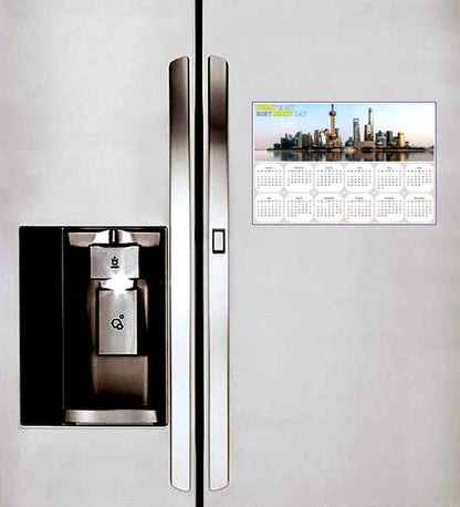 2027 Peel & Stick Calendar - Today is my Lucky Day - Removable - Shanghai (9"x 6")