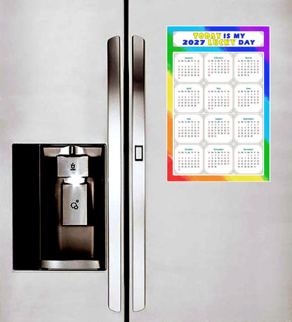 2027 Peel & Stick Calendar - Today is my Lucky Day Removable - 043