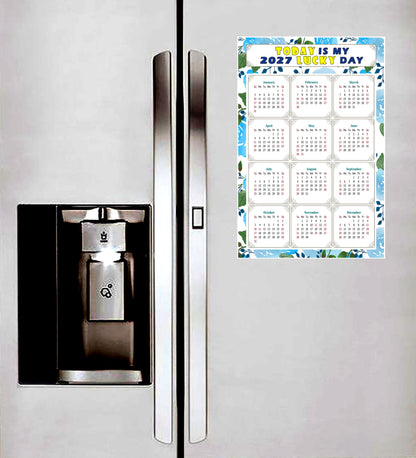2027 Peel & Stick Calendar - Today is my Lucky Day Removable - 013