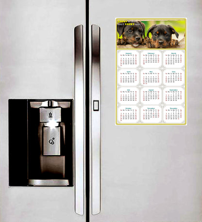 2027 Magnetic Calendar - Today is My Lucky Day (Fade, Tear, and Water Resistant)- Dogs Themed 04
